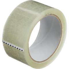 Клейкая лента упаковочная 48мм х 66м, прозрачная, 40мкм, 6 шт/уп