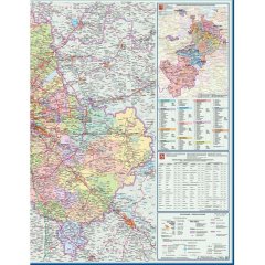 Карта настенная Мос. и Мос.Обл. админ. 1:270 тыс., КН104/КН124