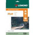 Фотобумага LOMOND двусторонняя матовая 130г A4 100л 0102004