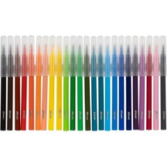 Фломастеры Комус Класс Максики 24 цв. наб.,вентилир.,смыв., карт. упак