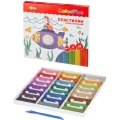 Пластилин клас.Комус Класс(№1 School)ColorPics 24 цв 480г,со стеком,картон
