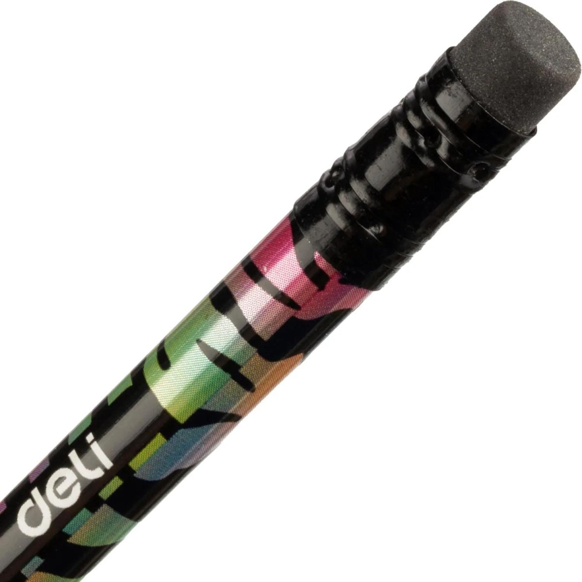 Карандаш Ч/Г Deli, Animal texture, кругл, 2.2мм, ластик, EC041-HB