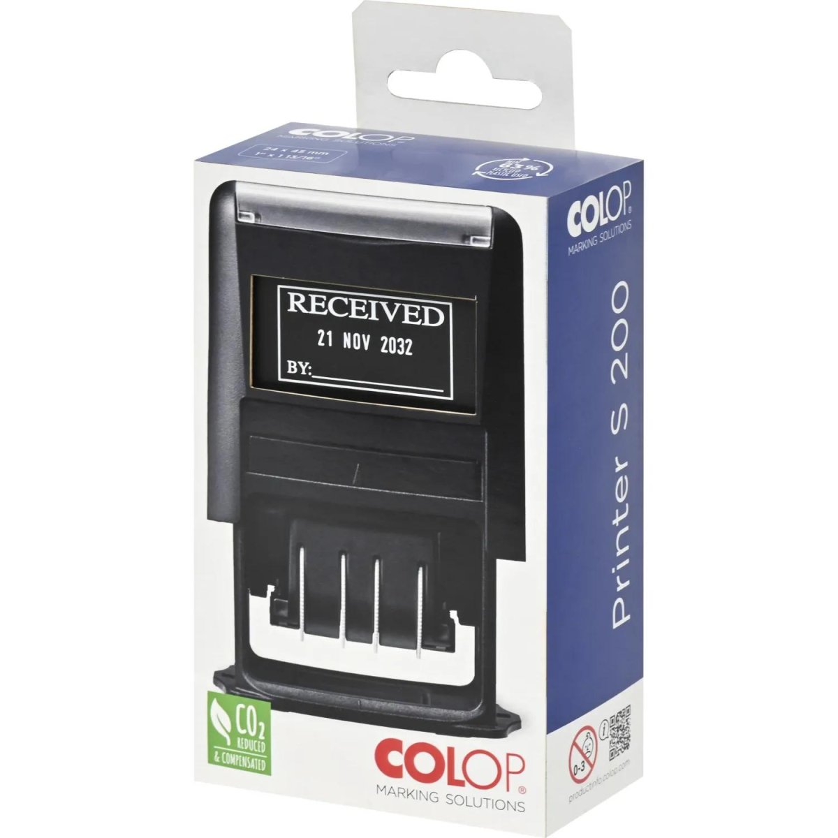 Датер автомат. пласт. S220 шрифт 4мм месяц букв. (аналог 4820)Colop