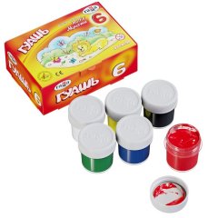 Гуашь Гамма Мультики 6цв 20мл