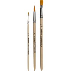 Кисть набор 3 шт. ColorPics синтетика №2П,10П,6К