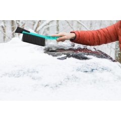 Щетка для снега со съем. скребком Techno 45см зелен  SC800310017
