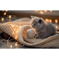 Календарь настенный 3-х блочный 2026 Трио Стандарт,305х675,Рыж. Джентельмен