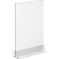 Ценникодержатель настол Комус под меню,треуг.осн.ACR-MENU HOLDER А4,10шт/уп