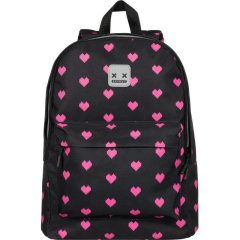 Рюкзак школьный Комус Класс Shape, Сердечки, Черный, 1 отд