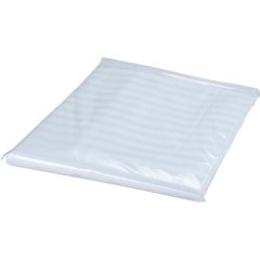 Простыня 1,5сп (150х220см) Страйп-сатин,1х1, 140гр/м2,белый