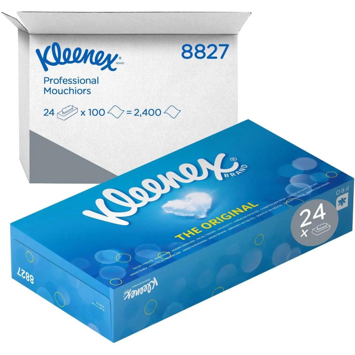 Салфетки косметические д/лица KK Kleenex 2сл б. 100 лист/уп.24 пач/уп.8827