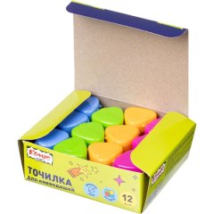 Точилка Комус Класс, 1 отверстие, с контейнером, в ассорт