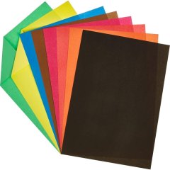 Бумага цветная №1School 8л.8цв.А4 офсет Отличник