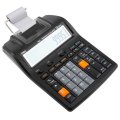 Калькулятор печатающий Deli EM121-EU,12-разряд, 172x203x55мм, черный
