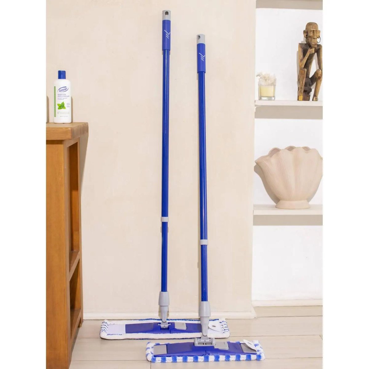 Швабра флаундер Luscan 40х10см насадка микрофибра, карман