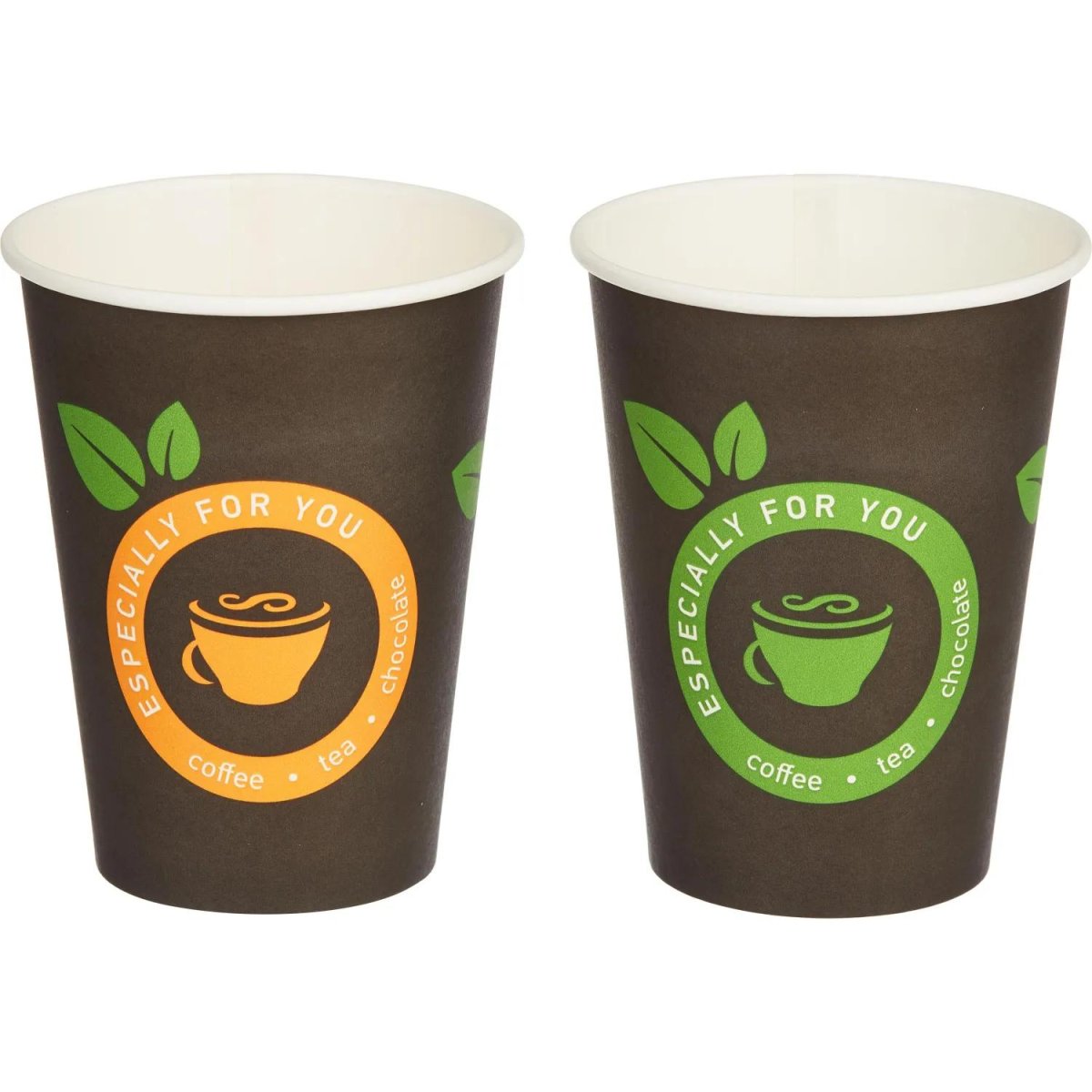 Стакан одноразовый бум 1-сл. 350 мл d-90мм Кофе с собой (MIX) 50шт/уп