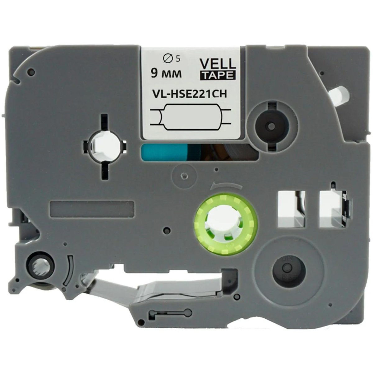 Трубка термоусадочная Vell VL-HSE221CH(с чип.9мм,черн. белом)