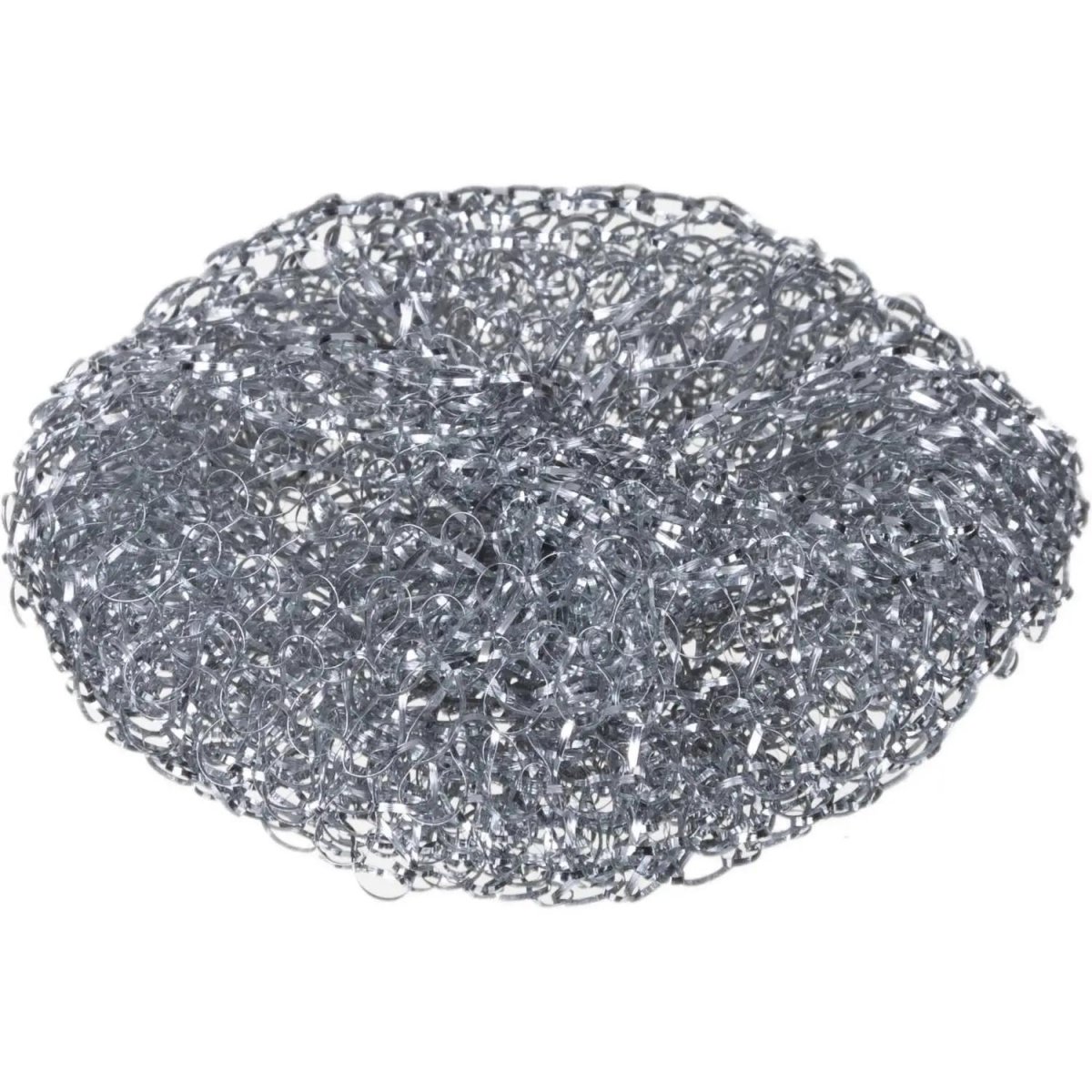 Губка-мочалка металлическая для мытья посуды 90х90x25мм 14г 10шт/уп