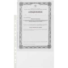 Файл-вкладыш А4 Attache, Стандарт,30мкм с перф,100 шт., рифлен.пов