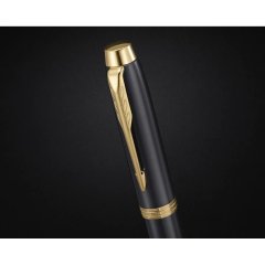 Роллер Parker IM Grey GT 0,5мм, черный, подарочная коробка, 2213778