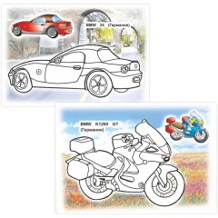 Раскраска Техника с образцами А5, набор 4шт , 9785912889752