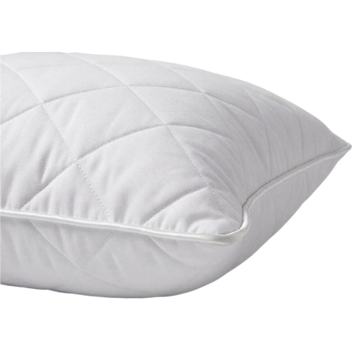 Подушка 70х70, стеган,(холлофайбер/микрофибра),кант, 850 г.,бел. , 2шт/уп