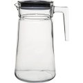 Кувшин СИТИ 2000 мл, серая пластиковая крышка,стекло, 6шт/уп