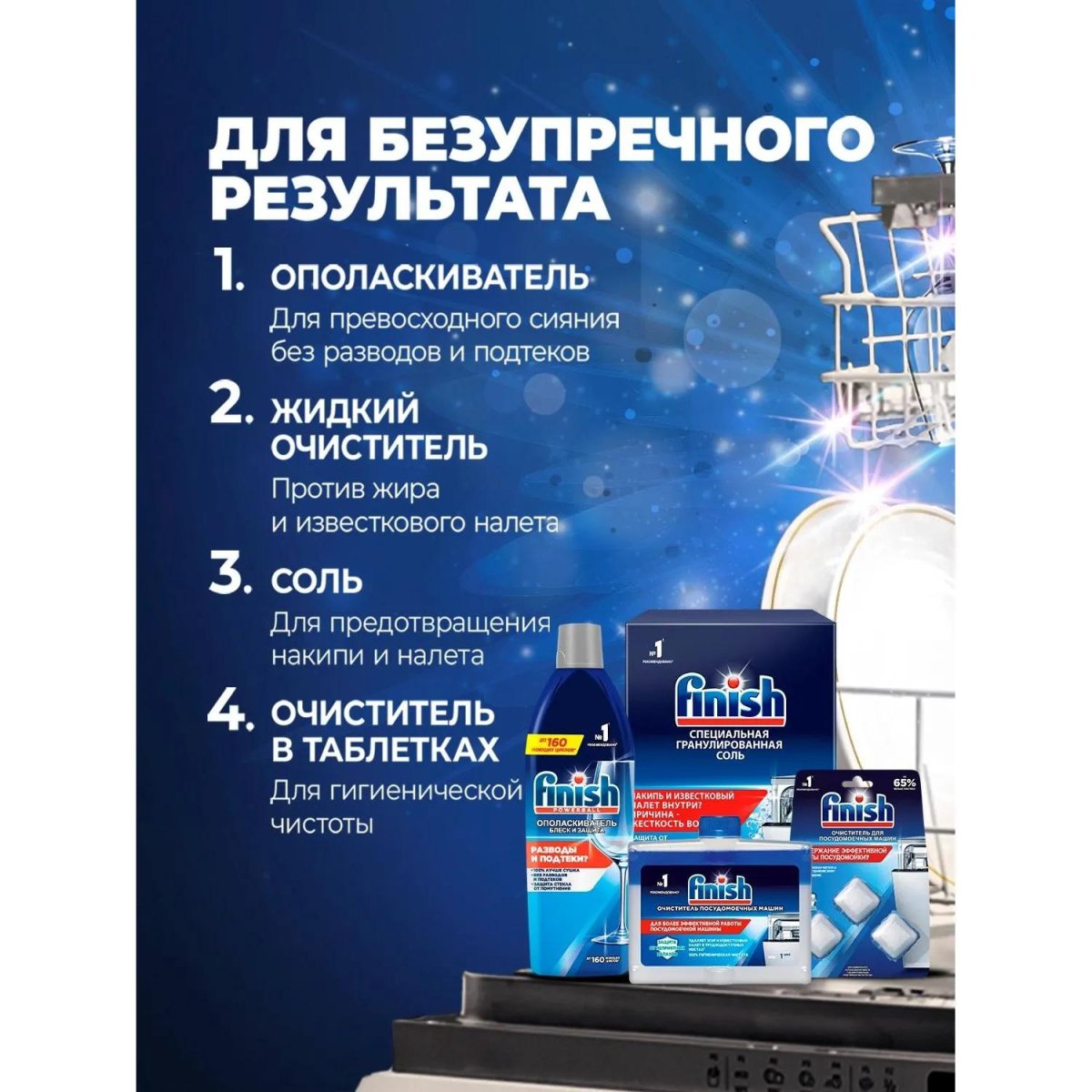 Таблетки для ПММ Finish Quantum 72шт/уп