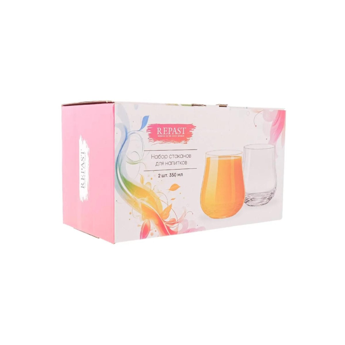 Набор стаканов для напитков 350 мл (низкий) 2 шт,68111