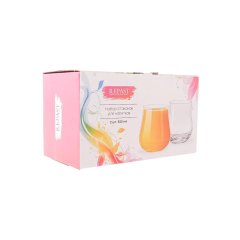 Набор стаканов для напитков 350 мл (низкий) 2 шт,68111