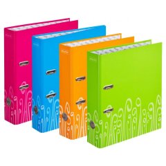 Папка-регистратор Attache Fantasy 75мм ламин.картон голубой, бум/лам.карт