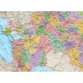 Карта настенная РФ политико-административная 1:5,5млн.,1,58х1,18м