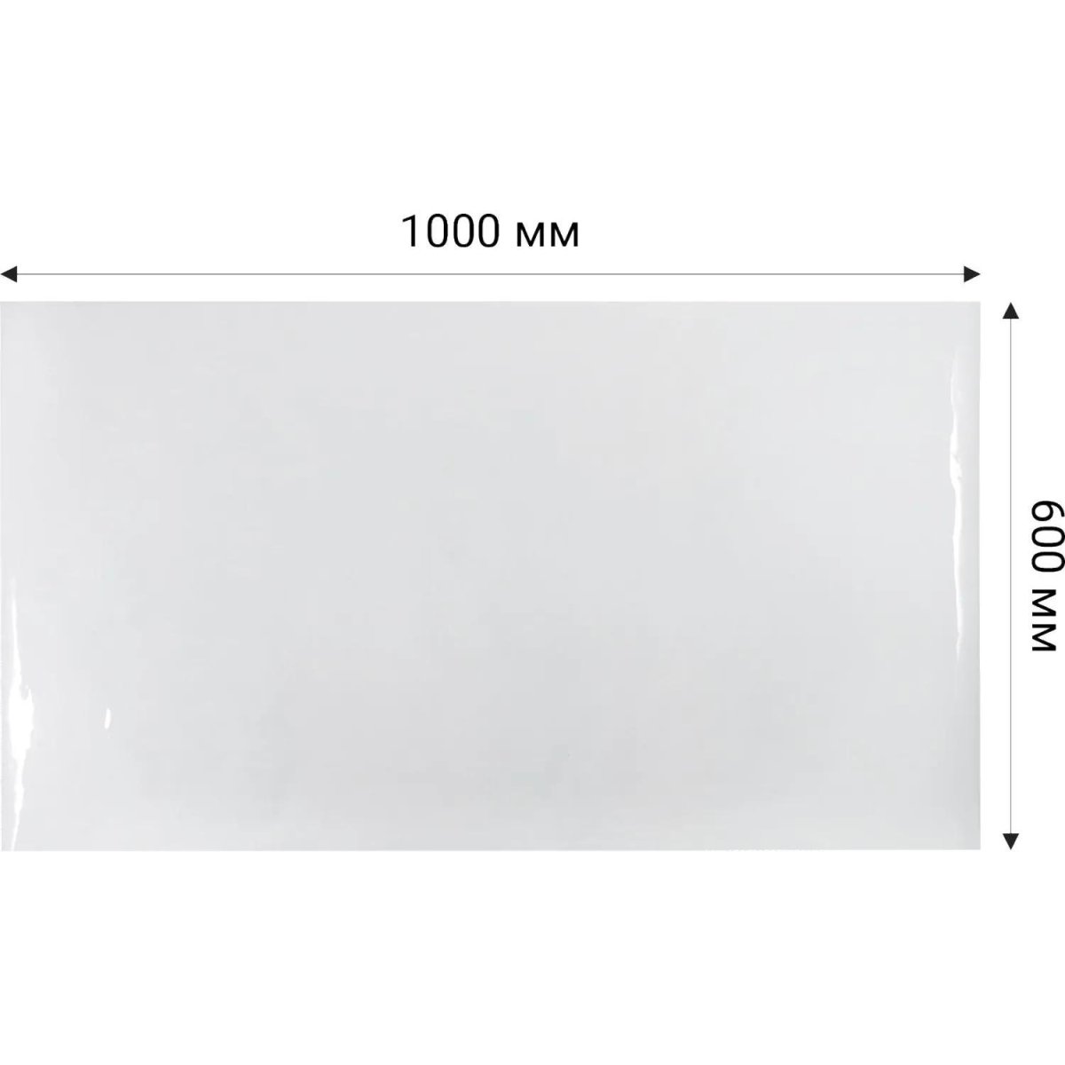 Коврик на стол 1000x600мм пленка-жидкое стекло пвх прозр. 500мкм