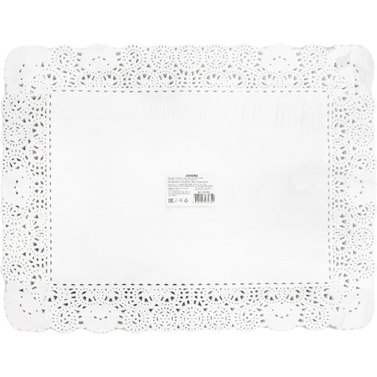 Салфетки ажурные AVIORA бумажные прямоугольные 35х45см, 250шт/уп