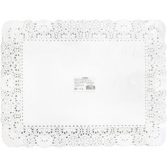 Салфетки ажурные AVIORA бумажные прямоугольные 35х45см, 250шт/уп