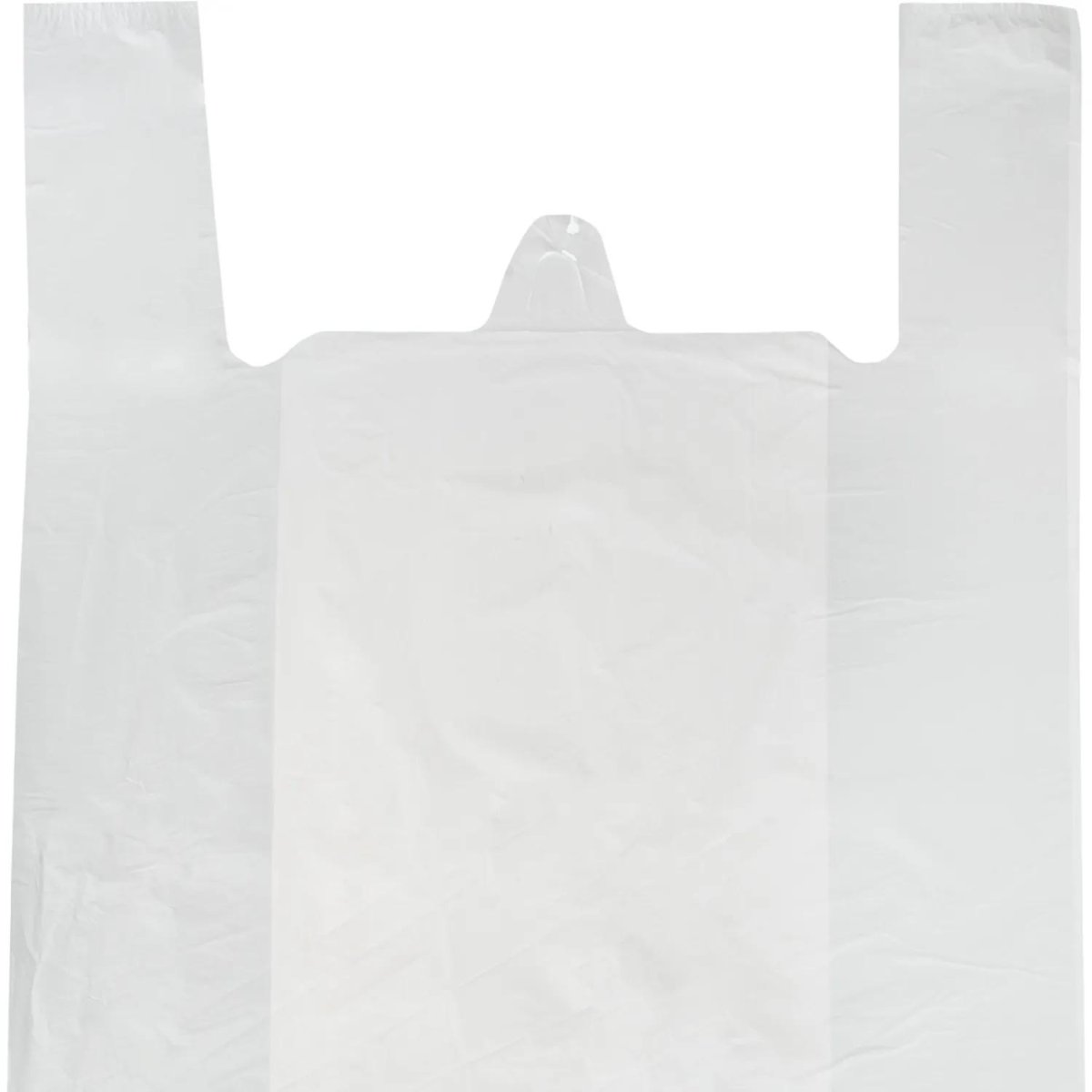 Пакет-майка ПНД 42+20х75 см 15 мкм белая 100 шт/уп