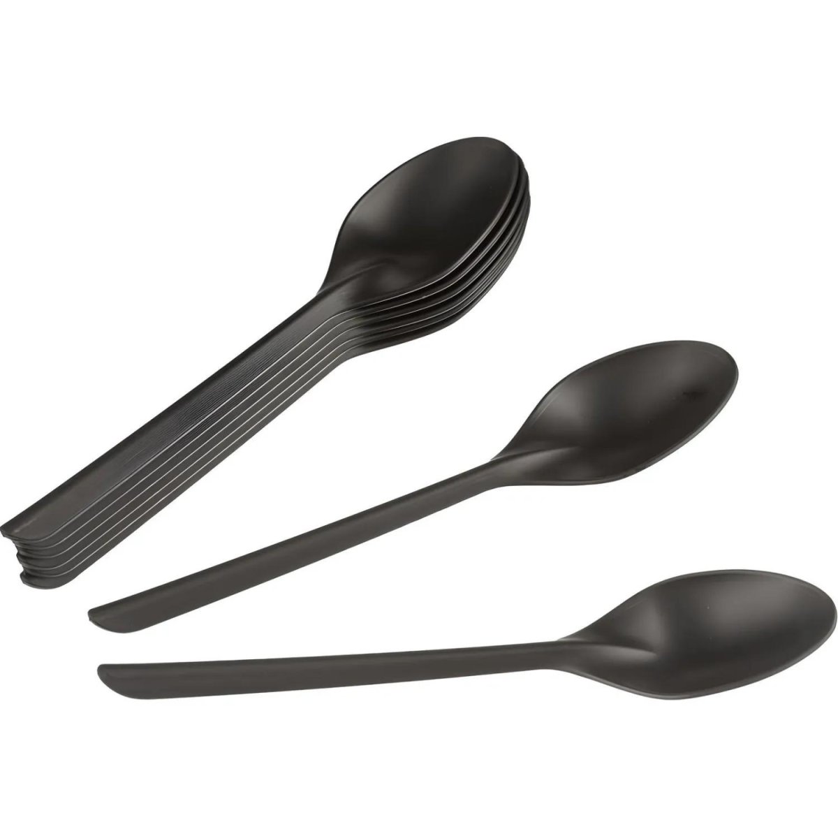 Ложка однораз.столовая ПП 173,5мм, черн., 1000шт/кор (4033Ч)