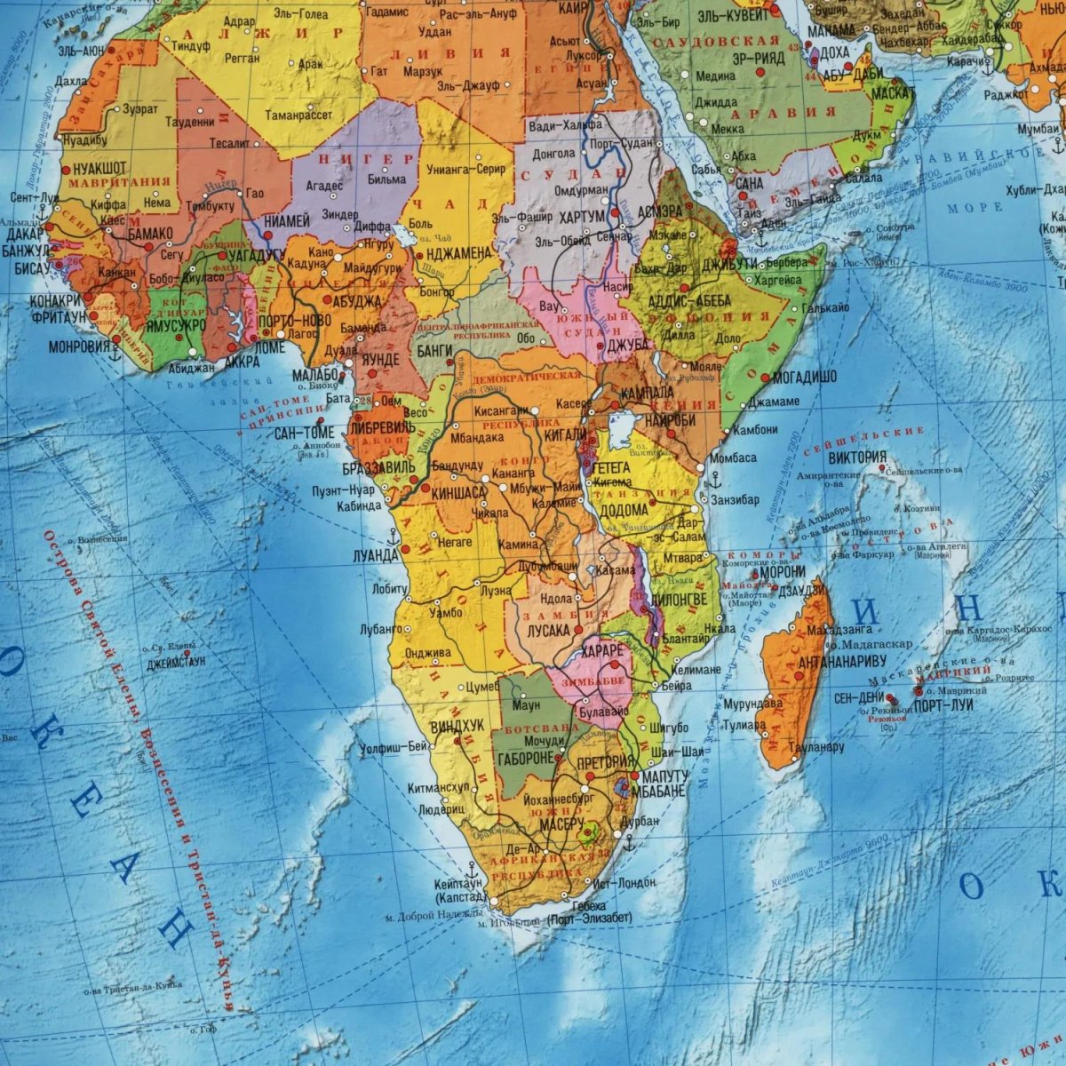 Карта настенная Мир политическая Globen, 1:32млн., 1010x700мм, ,КН040