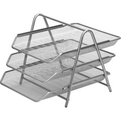 Набор настольный лотков из металла Attache 5 предметов серебристый