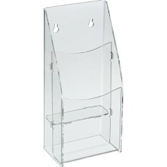 Подставка настольная /настенная Комус 1/3 А4 2отделения акрил