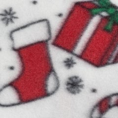 Плед флис Luscan, 130х170 см, 160 г/м2, подарки белый