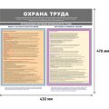 Информационный стенд-плакат Организация обучения охране труда 430х470