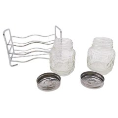 Набор для специй 2пр.(соль,перец) нерж, подст. ВОЛНА , кт107