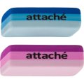 Ластик Attache прямоуг. скош., 49x19x8 мм, термопл.каучук, ассорти