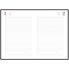 Ежедневник полудатированный А5+, 208л, BOSS черный 3-404/267