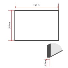 Доска пробковая 100х150 Комус Premium деревян. рама