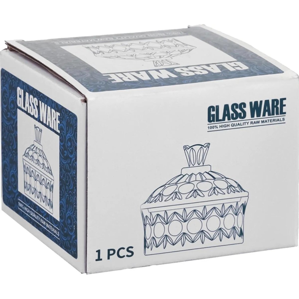 Конфетница Кристалл 8х8,5 см, прозрачная    10892045