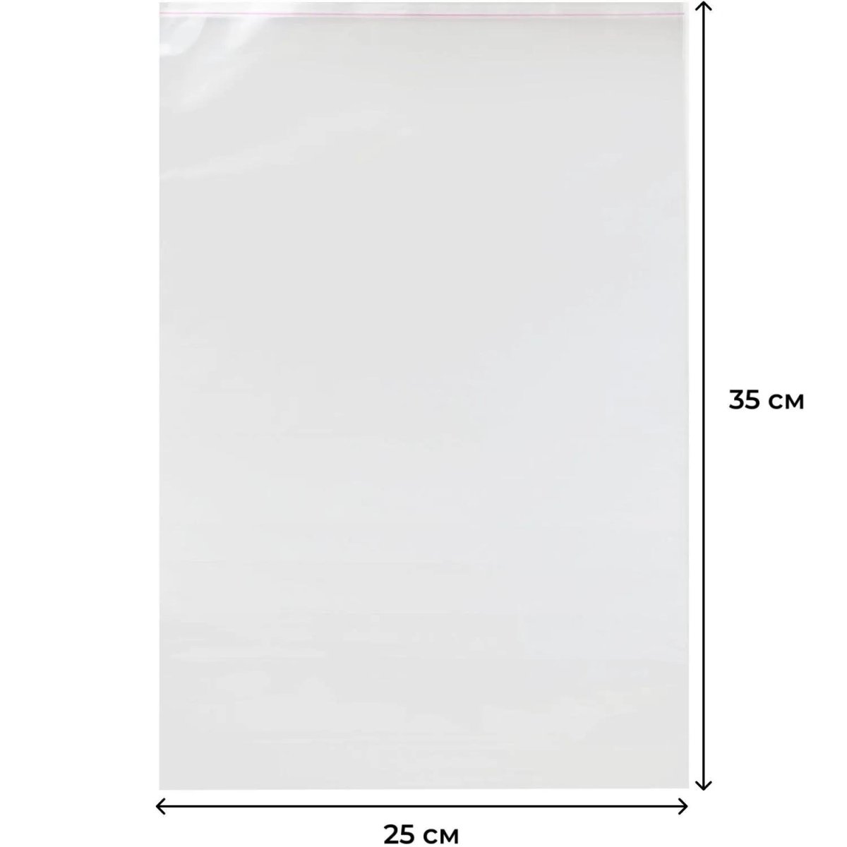 Пакет БОПП 250ммx350мм+40мм клапан со скотчем 30 мкм, 100 шт/уп(ФЛ)