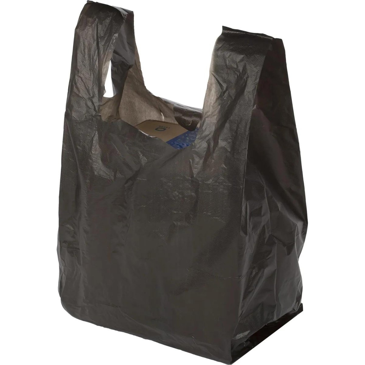 Пакет-майка УСИЛЕННЫЙ,ПНД, 40+18x70см,черный,30мкм, 100 шт/уп 