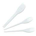Вилка одноразовая 165мм, белая, ПС 4000шт/кор